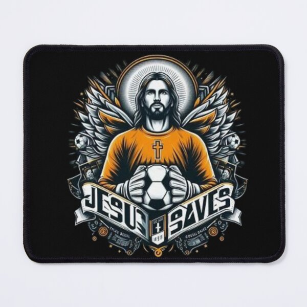 Item preview, "Jesus Saves Soccer Goalie" . JESUS FOOTBALL designed and sold by Obinne.