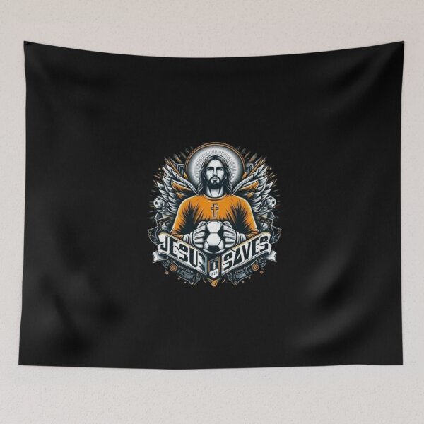 Item preview, "Jesus Saves Soccer Goalie" . JESUS FOOTBALL designed and sold by Obinne.