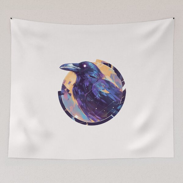 Item preview, Cyber crow // crow // Cool Animal // Cyber Animal // Future Animal Art // Animal Warrior // Animal Cute Art // Gaming Aesthetic stickers designed and sold by SMARTKIT  DESIGNAGENCY.