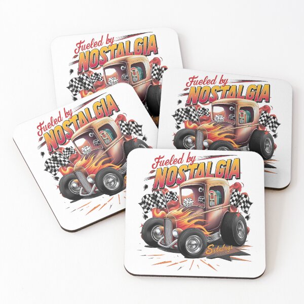 Item preview, Fueled by nostalgia - Hot rod oldschool - Oldschool automobile - smokin' hot rod - American oldschool designed and sold by JansenGS.