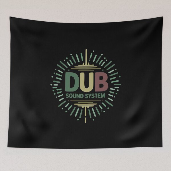 Item preview, dub music sound system logo designed and sold by CutOriginalArt.