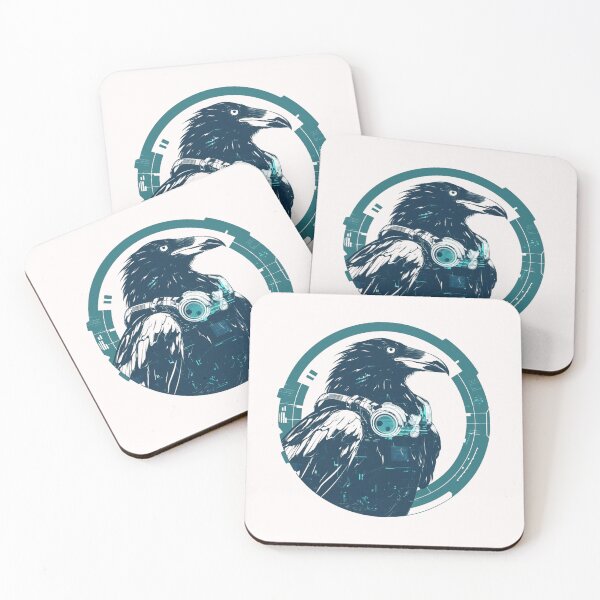 Item preview, Cyber crow // crow // Cool Animal // Cyber Animal // Future Animal Art // Animal Warrior // Animal Cute Art // Gaming Aesthetic stickers designed and sold by SMARTKIT  DESIGNAGENCY.