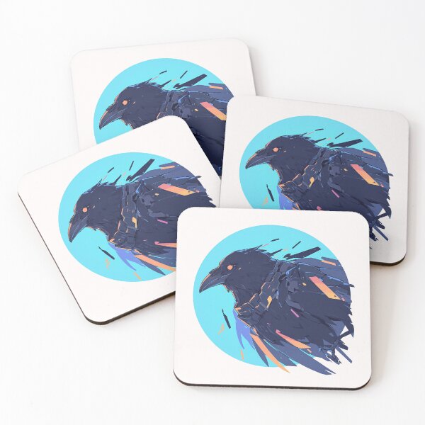 Item preview, Cyber crow // crow // Cool Animal // Cyber Animal // Future Animal Art // Animal Warrior // Animal Cute Art // Gaming Aesthetic stickers designed and sold by SMARTKIT  DESIGNAGENCY.