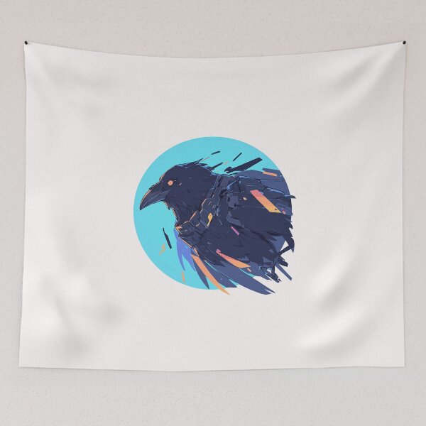 Item preview, Cyber crow // crow // Cool Animal // Cyber Animal // Future Animal Art // Animal Warrior // Animal Cute Art // Gaming Aesthetic stickers designed and sold by SMARTKIT  DESIGNAGENCY.