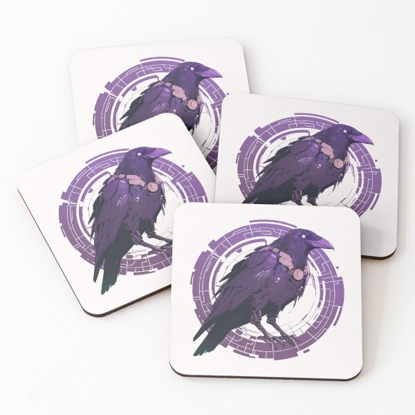 Item preview, Cyber crow // crow // Cool Animal // Cyber Animal // Future Animal Art // Animal Warrior // Animal Cute Art // Gaming Aesthetic stickers designed and sold by SMARTKIT  DESIGNAGENCY.