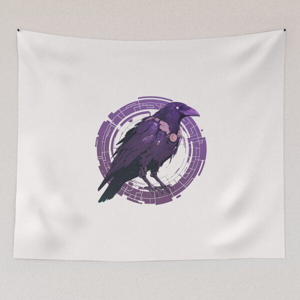 Item preview, Cyber crow // crow // Cool Animal // Cyber Animal // Future Animal Art // Animal Warrior // Animal Cute Art // Gaming Aesthetic stickers designed and sold by SMARTKIT  DESIGNAGENCY.