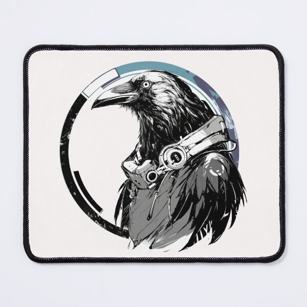 Item preview, Cyber crow // crow // Cool Animal // Cyber Animal // Future Animal Art // Animal Warrior // Animal Cute Art // Gaming Aesthetic stickers designed and sold by SMARTKIT  DESIGNAGENCY.