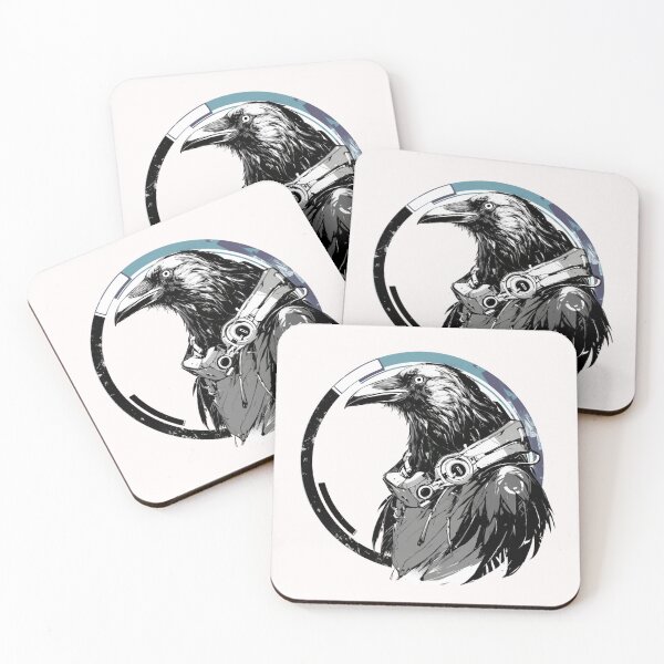 Item preview, Cyber crow // crow // Cool Animal // Cyber Animal // Future Animal Art // Animal Warrior // Animal Cute Art // Gaming Aesthetic stickers designed and sold by SMARTKIT  DESIGNAGENCY.