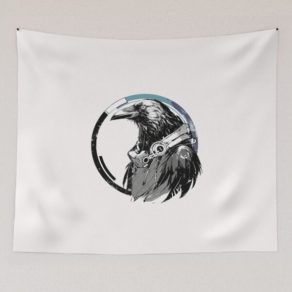 Item preview, Cyber crow // crow // Cool Animal // Cyber Animal // Future Animal Art // Animal Warrior // Animal Cute Art // Gaming Aesthetic stickers designed and sold by SMARTKIT  DESIGNAGENCY.