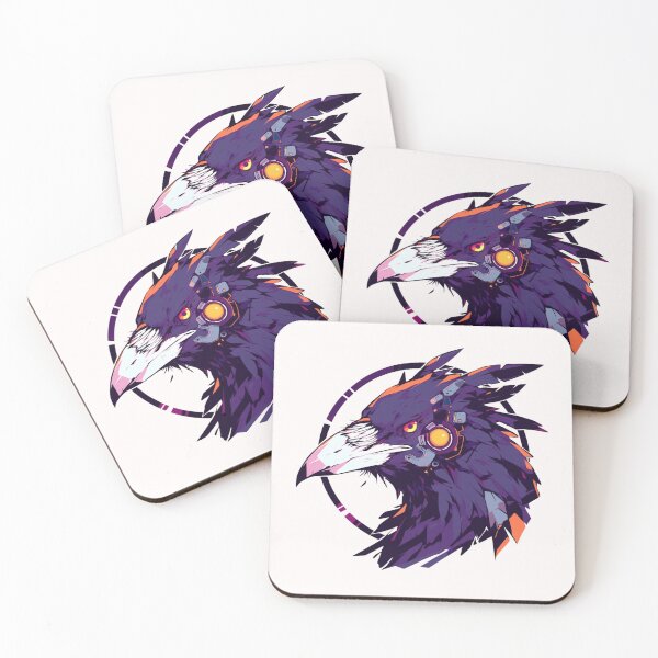 Item preview, Cyber crow // crow // Cool Animal // Cyber Animal // Future Animal Art // Animal Warrior // Animal Cute Art // Gaming Aesthetic stickers designed and sold by SMARTKIT  DESIGNAGENCY.