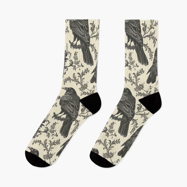 Item preview, Antique Vintage Murder of Crows Pattern designed and sold by darkskydelights.