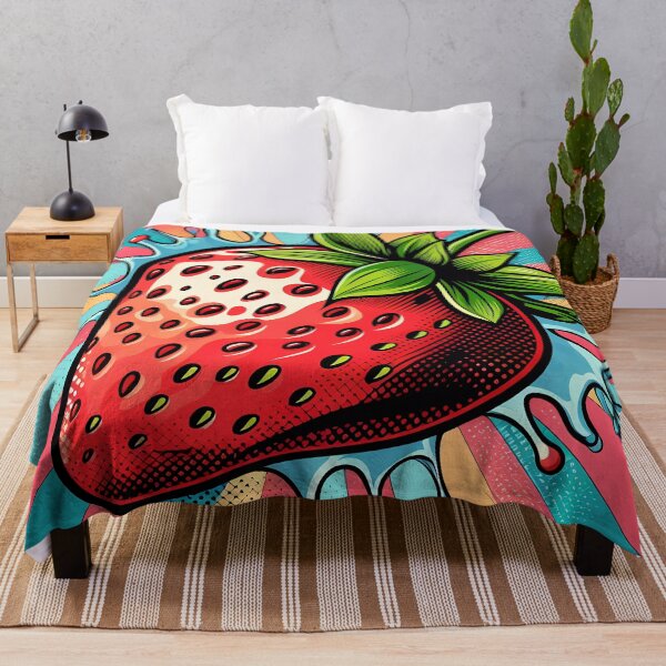 Item preview, Vibrant Pop Art Strawberry Splash designed and sold by Vitalka-uk.
