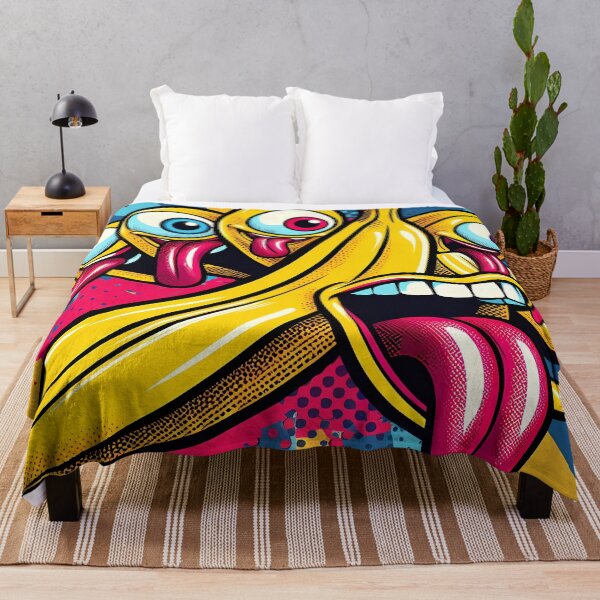 Aperçu de l'œuvre Whacky Pop Art Bananas : une explosion de couleurs et de plaisir créée et vendue par Vitalka-uk.