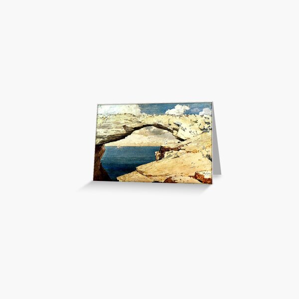 Winslow Homer - Glass Windows Greeting Card