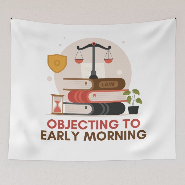 Item preview, Objecting to early mornings: law school coffee  designed and sold by NoetherSym.
