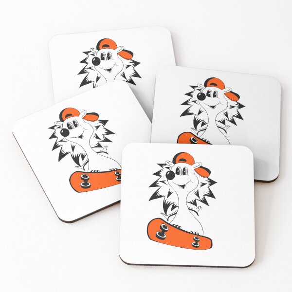 Item preview, Hedgehog on skateboard designed and sold by Maryart8.