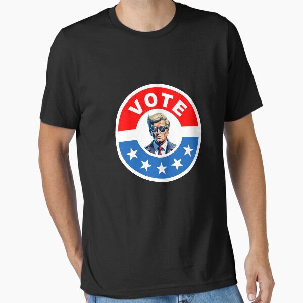 Vista previa del artículo con la obra «Vota Donald Trump 2024 | Diseño en vivo completamente genial», diseñado y vendido por live-fully.