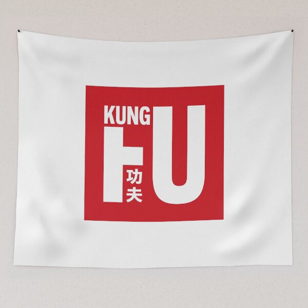 Item preview, Kung Fu (Red on white) designed and sold by STUDIO-72.