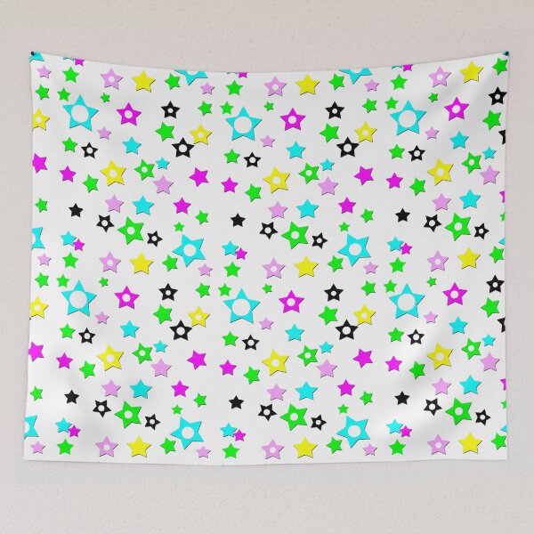 Item preview, Pattern with different color stars designed and sold by fuzzyfox.