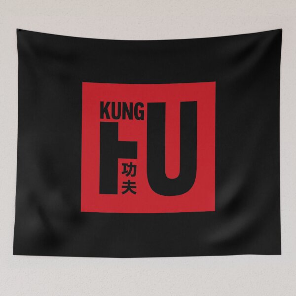 Item preview, Kung Fu (Red on black) designed and sold by STUDIO-72.