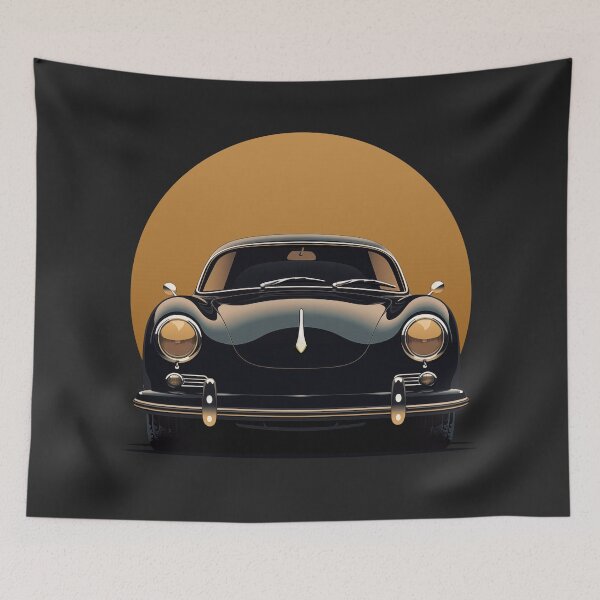 Item preview, Porsche 356 Golden Sun Front illustration designed and sold by blackdogshop.