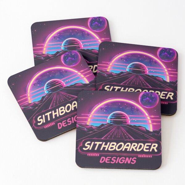 Item preview, SITHBOARDER DESIGNS SYNTHWAVE GALAXY HIGHWAY designed and sold by Sithboarder.