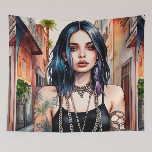 Item preview, American Alt Girl Summer designed and sold by MadnessEnvelope.
