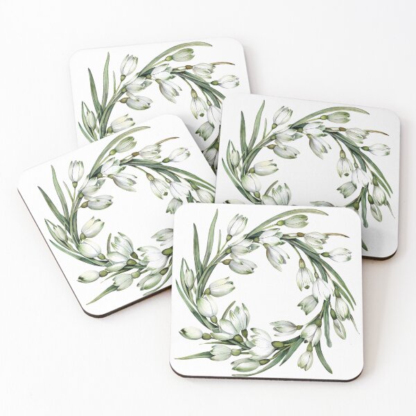 Item preview, A round wreath of snow-white snowdrops. Forest lilies. Winter flower designed and sold by Anastasiia Yurevych.