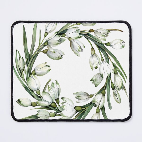 Item preview, A round wreath of snow-white snowdrops. Forest lilies. Winter flower designed and sold by Anastasiia Yurevych.