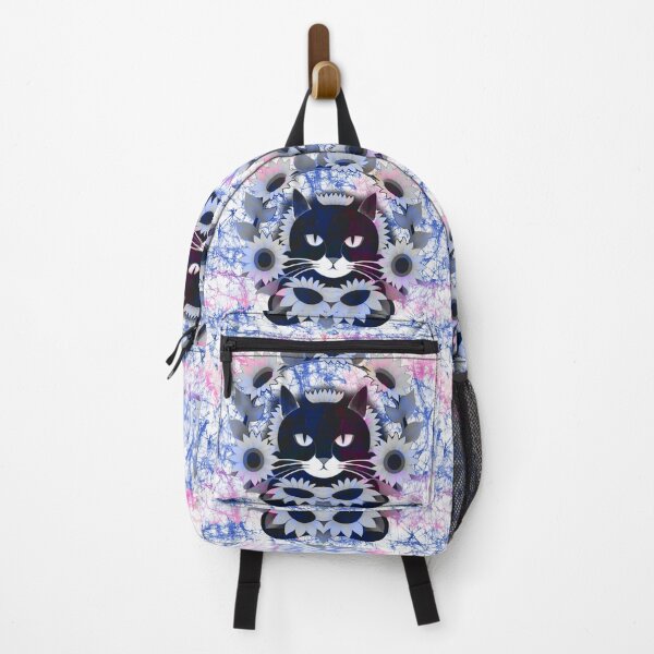Item preview, China Cat Sunflower batik pastel colors pink and blue designed and sold by AuroraXGreen.