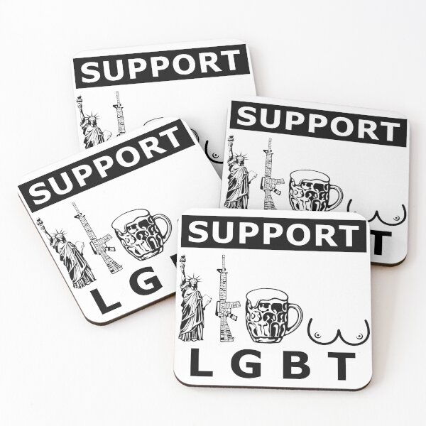 Item preview, LGBT Liberty Guns Beer Tits, support designed and sold by LaughingProf.
