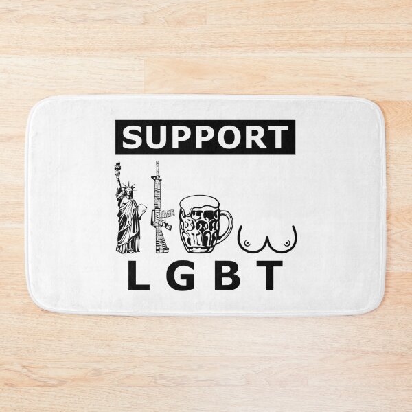 Item preview, LGBT Liberty Guns Beer Tits, support designed and sold by LaughingProf.
