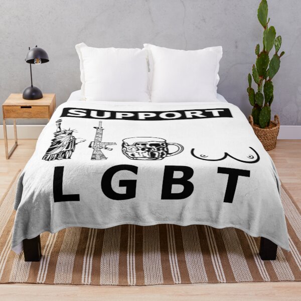 Item preview, LGBT Liberty Guns Beer Tits, support designed and sold by LaughingProf.