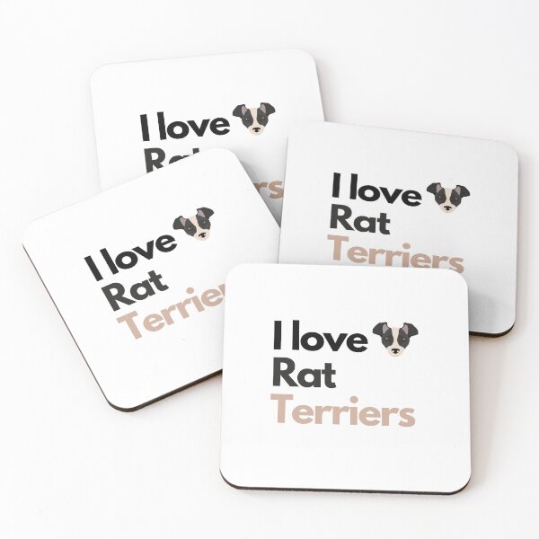 Item preview, I love Rat Terriers - cute and adorable dog design designed and sold by TeeVerseDesigns.