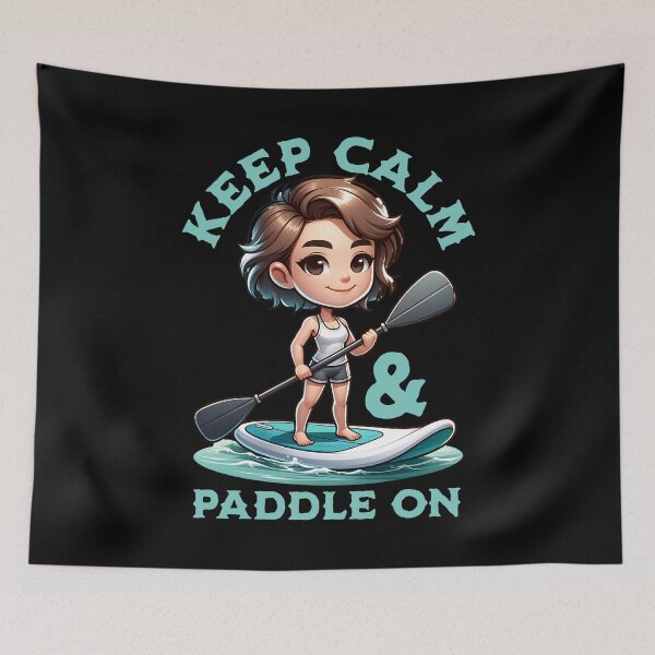 Item preview, Keep calm and paddle on designed and sold by EvergreenWhimsy.