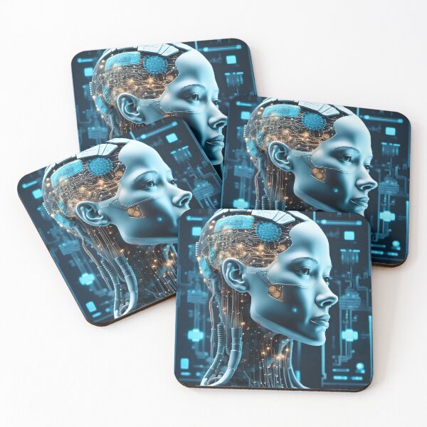 Item preview, Female head with a circuit board. Generative AI designed and sold by homydesign.