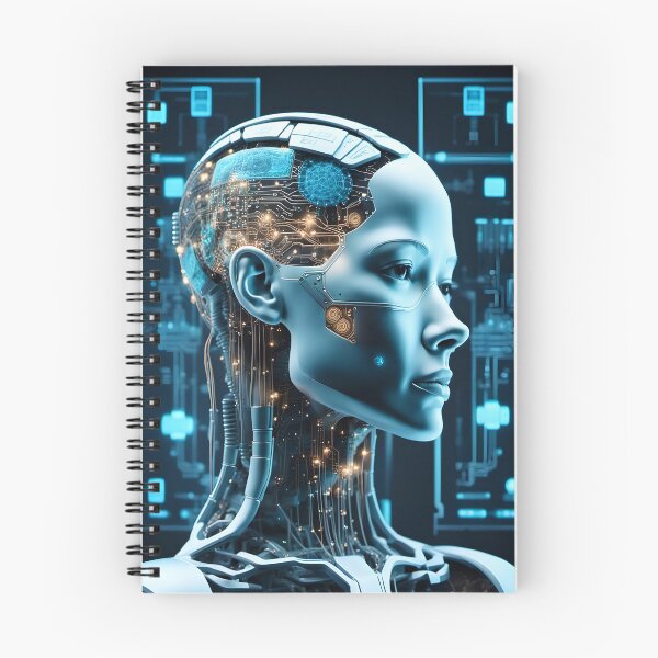 Item preview, Female head with a circuit board. Generative AI designed and sold by homydesign.