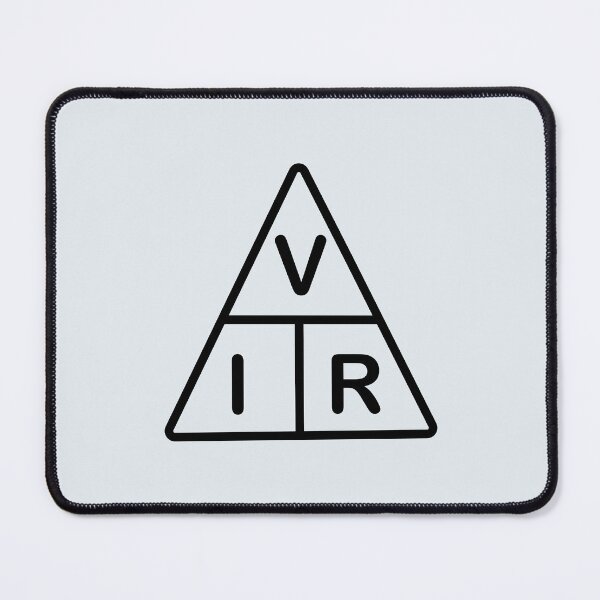 Item preview,  Ohms Law Formula Triangle Chart for Electrical engineering students Engineers Electricians and physics Students  designed and sold by Science Engineering Gifts.