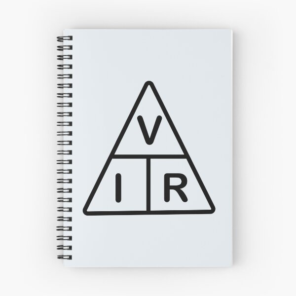 Item preview,  Ohms Law Formula Triangle Chart for Electrical engineering students Engineers Electricians and physics Students  designed and sold by Science Engineering Gifts.