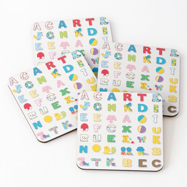 Item preview, Alphabet Fun! Explore the playful world of letters with colorful designs and cute characters designed and sold by Wannaprasert.