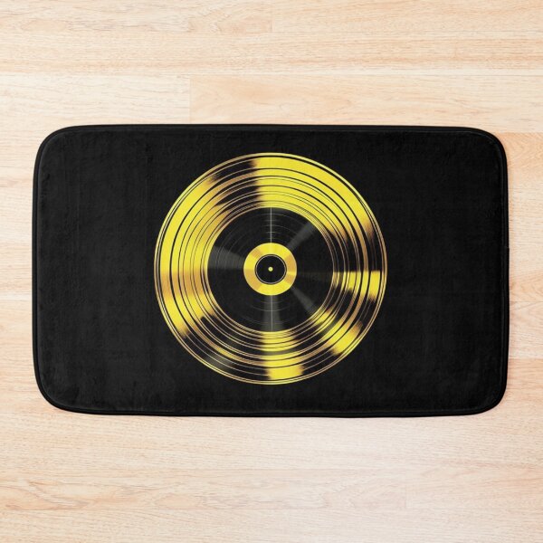 Item preview, MANIFEST IT Gold Plaque Vinyl Record Music Gift Idea for YouTubers Creators Influencers designed and sold by musicgeniusart.