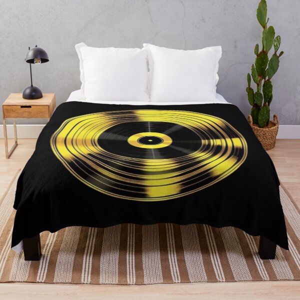 Aperçu de l'œuvre MANIFEST IT Plaque d'Or Disque Vinyle Idée Cadeau Musique pour YouTubers Créateurs Influenceurs créée et vendue par musicgeniusart.