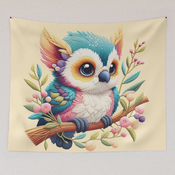 Item preview, Cute Bird Embroidery designed and sold by aliraweb.