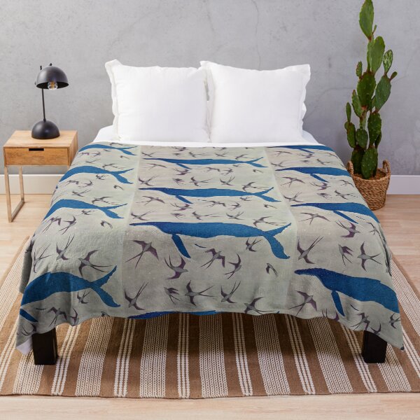 Item preview, Gioia's Humpback Whale with Swallows designed and sold by KakiDimock.