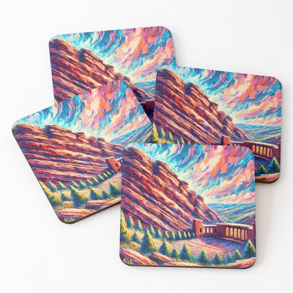Item preview, Whimsical Red Rocks Amphitheatre designed and sold by LivingInThinAir.
