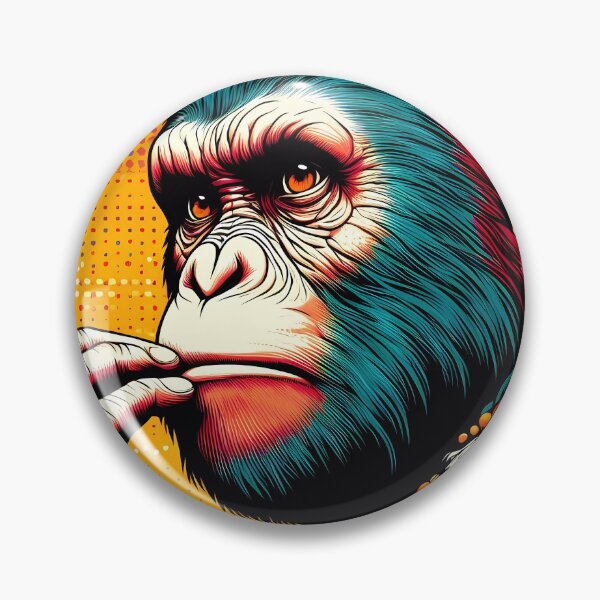 Item preview, Contemplative Ape: Psychedelic Pop Art designed and sold by Vitalka-uk.