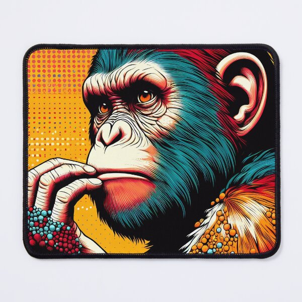 Item preview, Contemplative Ape: Psychedelic Pop Art designed and sold by Vitalka-uk.