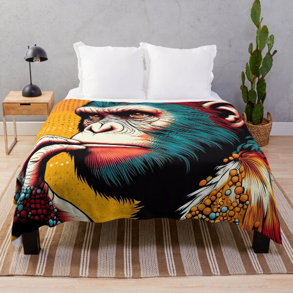 Item preview, Contemplative Ape: Psychedelic Pop Art designed and sold by Vitalka-uk.