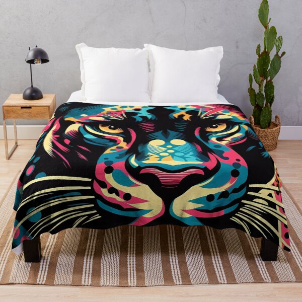 Item preview, Colorful Panther: Bold Pop Art Animal Portrait designed and sold by Vitalka-uk.