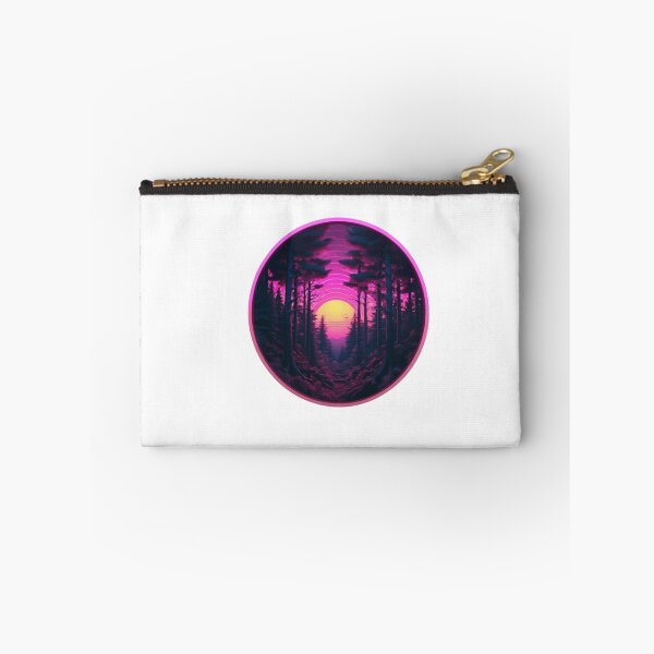 Item preview, Synthwave Forest in Neon colors  designed and sold by EmeraldCauldren.